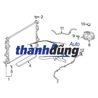 TUY Ô NƯỚC LÀM MÁT MERCEDES C200 - Ảnh 4