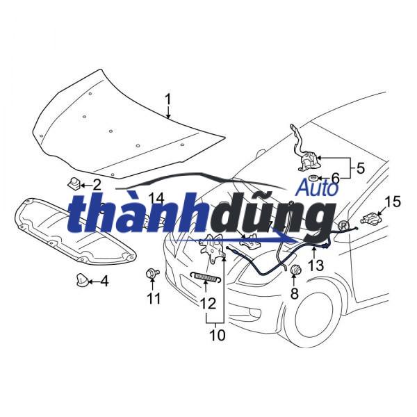Ổ KHÓA NẮP CAPO XE ISUZU D-MAX - Ảnh 4