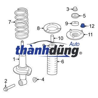 CAO SU ĐỆM LÒ XO GIẢM XÓC TRƯỚC CHEVROLET TRAILBLAZER | 92272819 - Ảnh 4