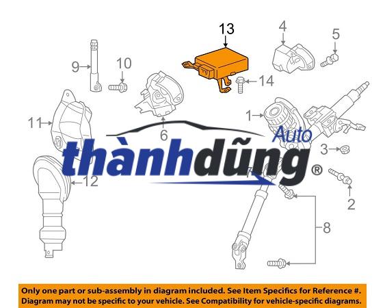 HỘP ĐIỀU KHIỂN THƯỚC LÁI XE LEXUS LS460 2007 - Ảnh 4