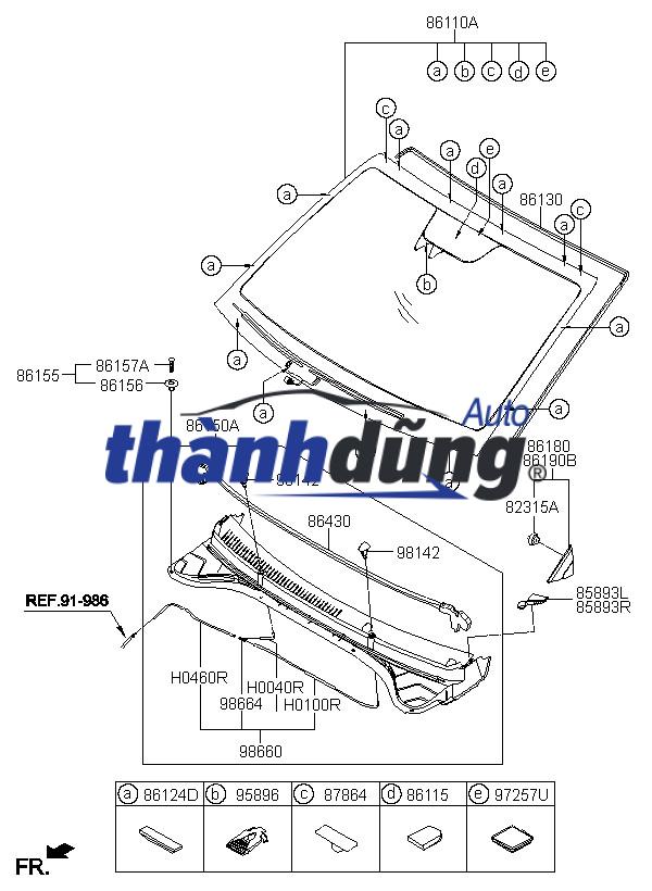 ỐP TAM GIÁC GƯƠNG XE HYUNDAI I10 | 86190-B4000 - Ảnh 6
