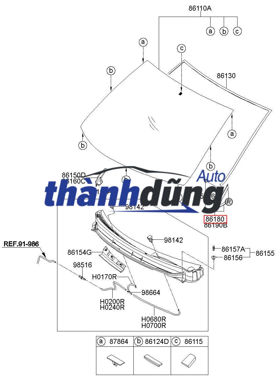 ỐP TAM GIÁC GƯƠNG XE HYUNDAI I10 | 86190-B4000 - Ảnh 4