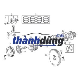 PULY TRỤC CƠ (KHUỶU) KIA BONGO 3 | 231244X100 - Ảnh 5