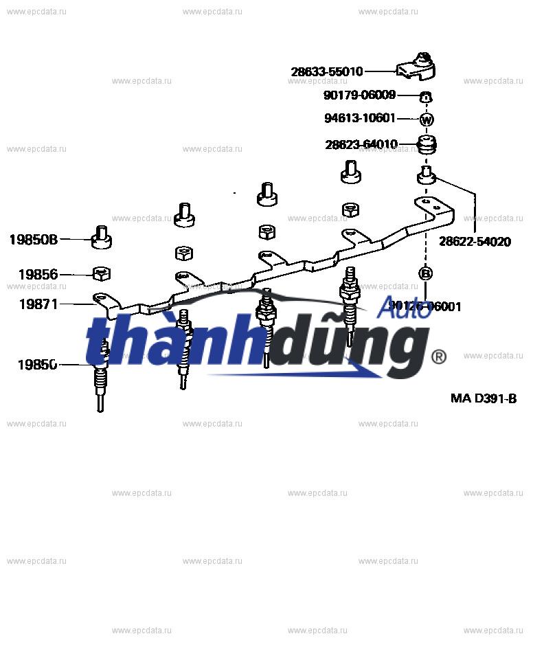 NẾN XÔNG XE ISUZU DMAX 2016 | 8974350860 - Ảnh 4