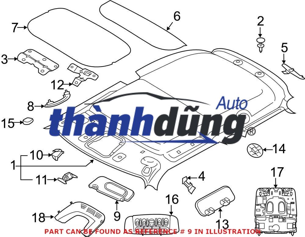 NẮP ĐẬY GƯƠNG CHẮN NẮNG PEUGEOT 5008 - Ảnh 3