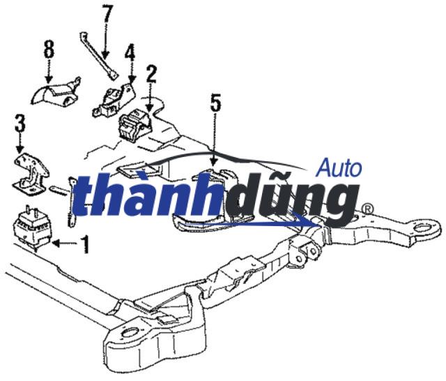 BỆ ĐỠ GẦM MÁY CHEVROLET CRUZE 1.6L 2009 | 13327079 - Ảnh 5