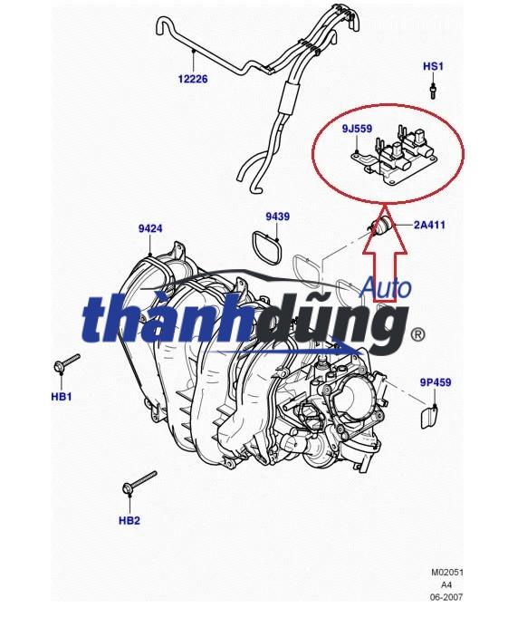 VAN ĐIỆN TỪ ĐÓNG NGẮT HƠI XĂNG MAZDA BT50 - Ảnh 4