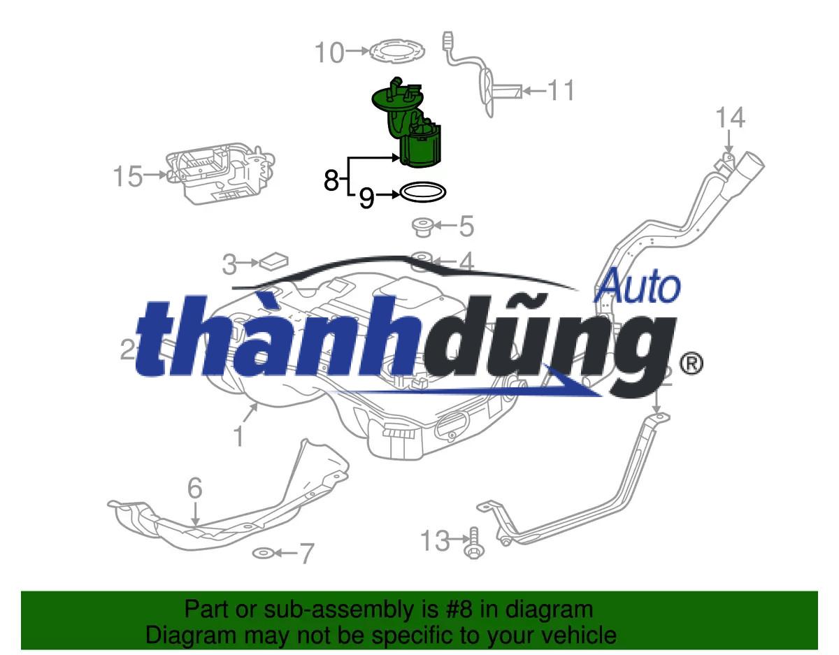 NẮP ĐẬY CỤM BƠM XĂNG KIA MORNING 2005 - Ảnh 3