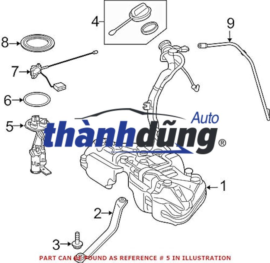 NẮP ĐẬY CỤM BƠM XĂNG KIA MORNING 2005 - Ảnh 4