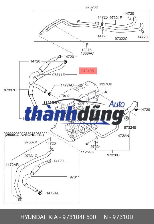 PHANH KHÍ XẢ HYUNDAI HD700 - Ảnh 4
