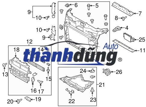 XƯƠNG ĐỠ DÀN NÓNG PEUGEOT 2008 2015 | YL01659980 - Ảnh 5