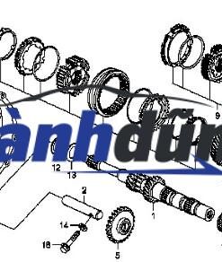 Alternative view of BÁNH RĂNG SỐ 6 KIA BONGO 3 | 4328047001