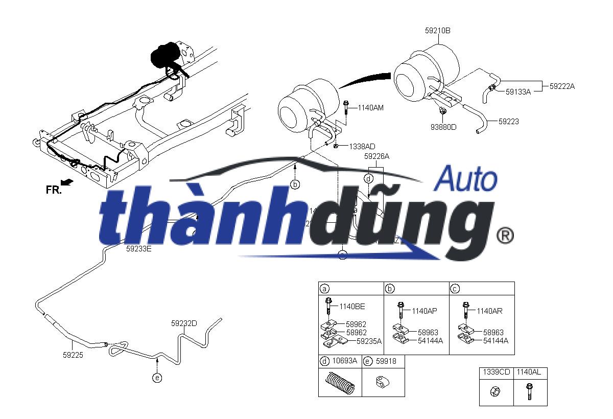 BÌNH CHỨA HƠI THẮNG (PHANH) HYUNDAI MIGHTY - Ảnh 3
