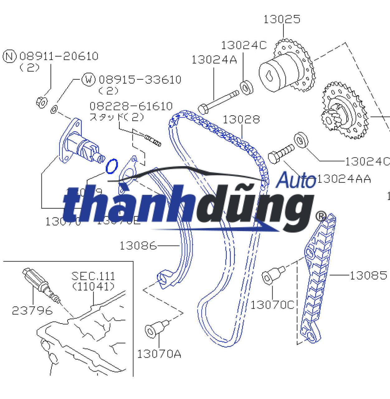 DẪN HƯỚNG XÍCH CAM CONG MAZDA 3 2015 | PE7W12671A - Ảnh 7
