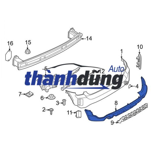 NẸP MẠ BA ĐỜ SỐC TRƯỚC NISSAN XTRAIL T32 2014 | 620724CL0A - Ảnh 5