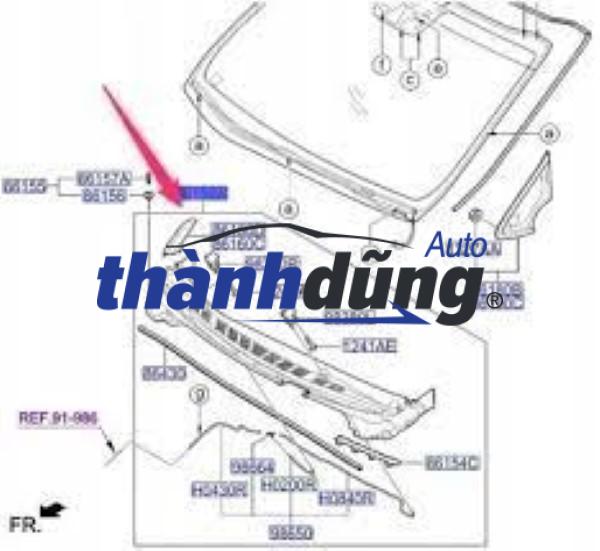 TẤM NHỰA ỐP CHÂN KÍNH CHẮN GIÓ XE FORD FIESTA 2012 | DK51507R1C - Ảnh 3