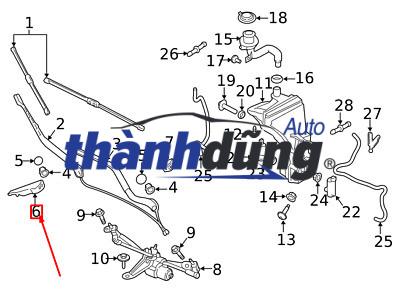 VÒI PHUN NƯỚC RỬA KÍNH TRÁI NISSAN TEANA | 28932JN00A - Ảnh 5