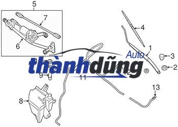 VÒI PHUN NƯỚC RỬA KÍNH TRÁI NISSAN TEANA | 28932JN00A - Ảnh 4