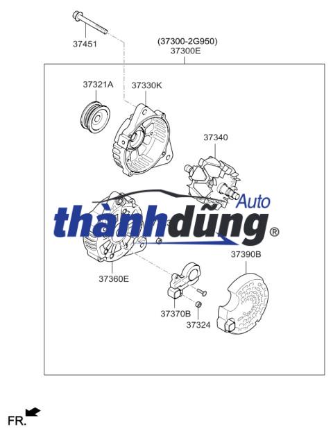 PULY MÁY PHÁT ĐIỆN CHEVROLET AVEO | 13258483 - Ảnh 3
