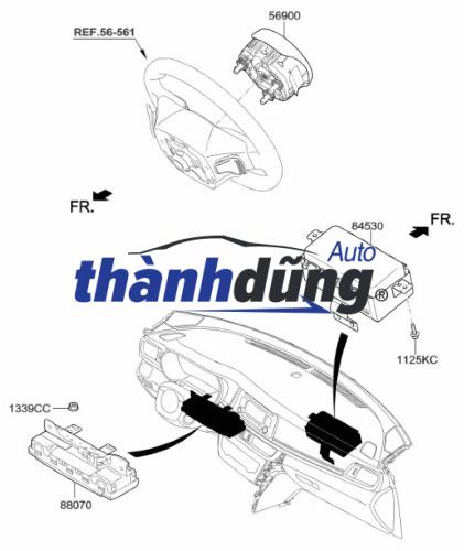 TÚI KHÍ TÁP LÔ TOYOTA ALTIS 2014 | 7396002100 - Ảnh 5