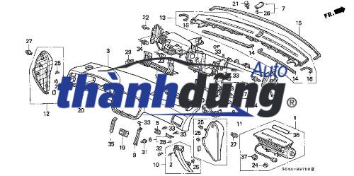 TÚI KHÍ TÁP LÔ KIA FORTE 2014-2017 | 84530A7100 - Ảnh 4