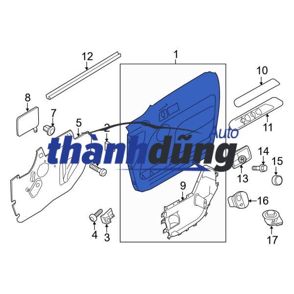 TÁP LY CÁNH CỬA SAU XE MAZDA BT50 2009 - Ảnh 3