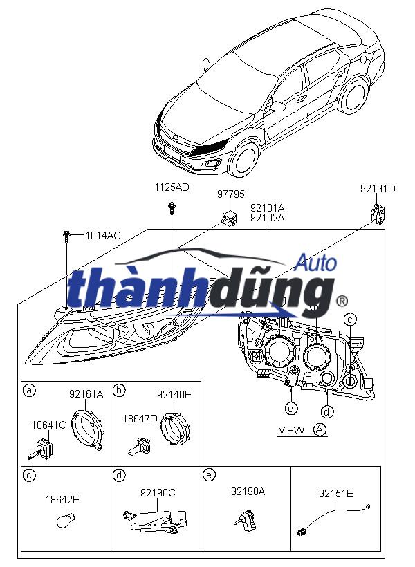 BÁT ĐỠ ĐÈN PHA TRÁI XE HONDA CRV 2011 - Ảnh 3