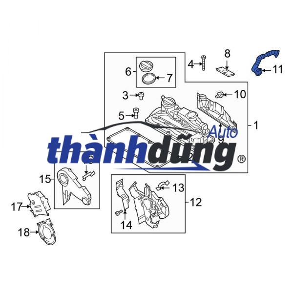 VAN HƠI THỪA MẶT MÁY XE SSANGYONG MUSSO 1999 | 6620104170 - Ảnh 5