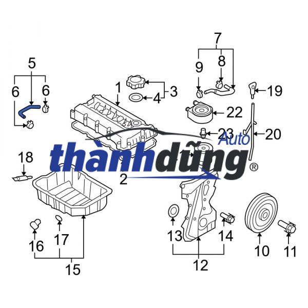 VAN HƠI THỪA MẶT MÁY XE SSANGYONG MUSSO 1999 | 6620104170 - Ảnh 6