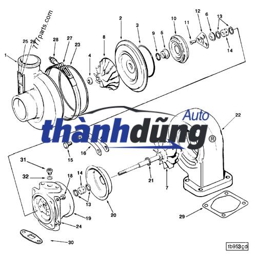 VAN ĐIỀU KHIỂN TURBO XE NISSAN NAVARA 2016 | 144118X00B - Ảnh 3
