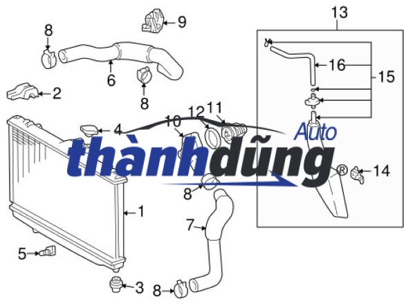 KHỚP NỐI ỐNG KÉT NƯỚC HYUNDAI ELANTRA - Ảnh 3