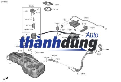 NẮP ĐẬY CỤM BƠM XĂNG HYUNDAI I30 | 311131H000 - Ảnh 2