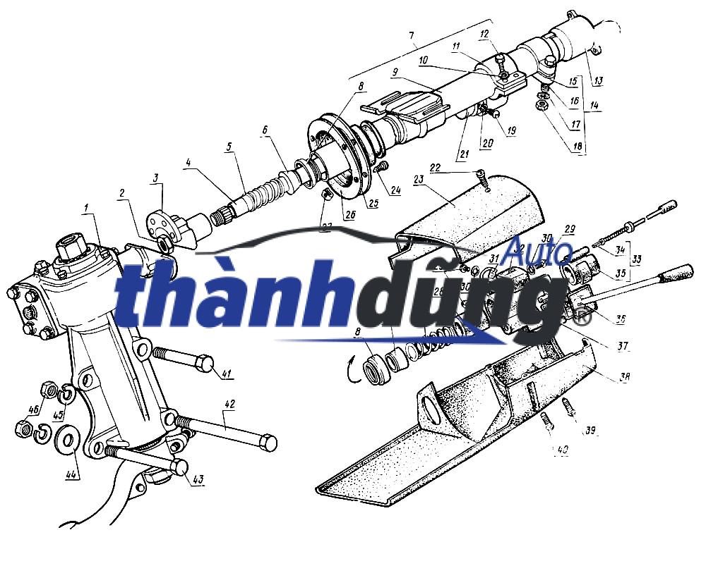 TRỤC VÍT CỘT LÁI HYUNDAI I10 | 56351H6001 - Ảnh 4