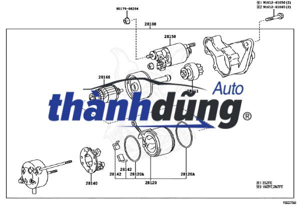 MẮC NÍCH ĐỀ TOYOTA ZACE 1999-2005 | 280110T070 - Ảnh 2