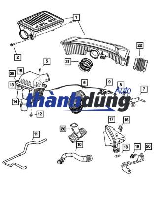 BẦU TIÊU ÂM LỌC GIÓ FORD EVEREST | WL841320XA - Ảnh 3
