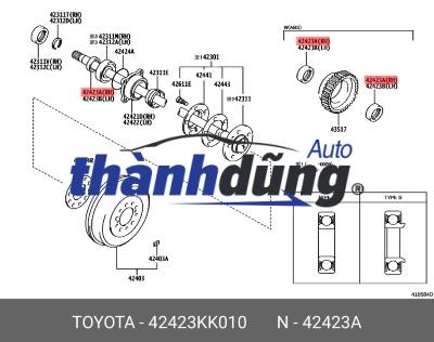 VÀNH ABS BẠC ĐẠN SAU FORTUNER 2006-2013 | 424230K020 - Ảnh 4