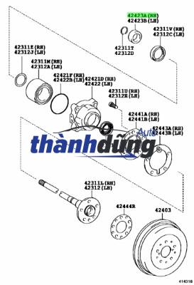 VÀNH ABS BẠC ĐẠN SAU FORTUNER 2006-2013 | 424230K020 - Ảnh 3