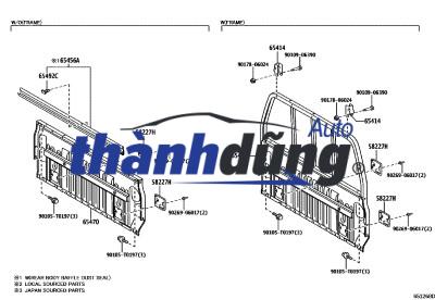 DÂY CÁP CỬA THÙNG TOYOTA HILUX 2006-2012 | 657700K010 - Ảnh 3
