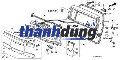 CÁP CỬA THÙNG FORD RANGER 2009 | 6M3Z9921952A - Ảnh 4