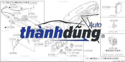 BẢNG CÔNG TẮC ĐIỀU HÒA AC HYUNDAI STAREX 2007 | 972504H0804X - Ảnh 3