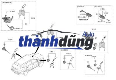 CHÌA KHÓA CÁNH CỬA KIA K250 2018-2023 | 819704EA00 - Ảnh 3
