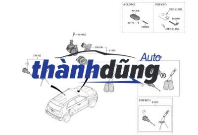 CHÌA KHÓA CÁNH CỬA KIA K250 2018-2023 | 819704EA00 - Ảnh 2