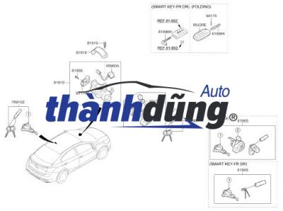 Ổ KHÓA CÁNH CỬA ISUZU MUX 2022 | 8975564860 - Ảnh 2