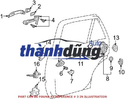 ĐUÔI TAY MỞ CỬA NGOÀI TRÁI KIA SPORTAGE - Ảnh 3