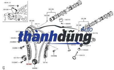 DẪN HƯỚNG XÍCH CAM HYUNDAI STAREX | 243884A030 - Ảnh 4