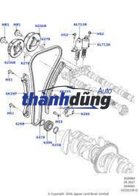 DẪN HƯỚNG XÍCH CAM HYUNDAI STAREX | 243884A030 - Ảnh 3