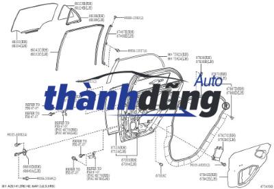 GIOĂNG KÍNH CỬA SAU CHẾT HYUNDAI GETZ | 835431C000 - Ảnh 2
