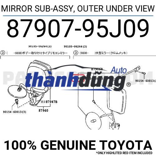 GƯƠNG CẦU LỒI KIA BONGO 3 | 876204E800UD - Ảnh 5