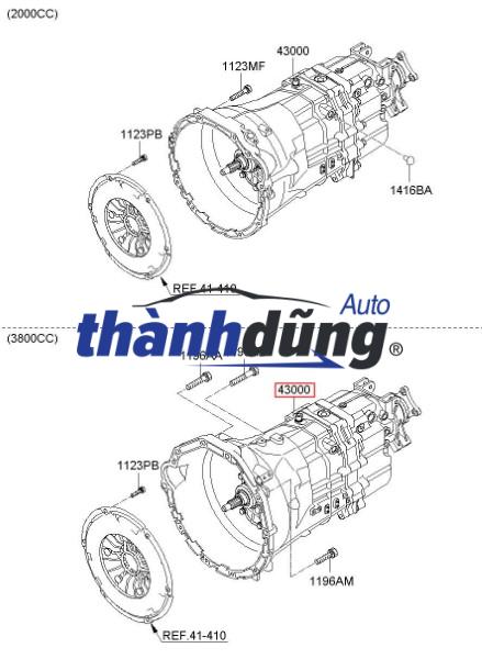 HỘP SỐ KIA FRONTIER J2 2000-2006 | 430004Y510 - Ảnh 3