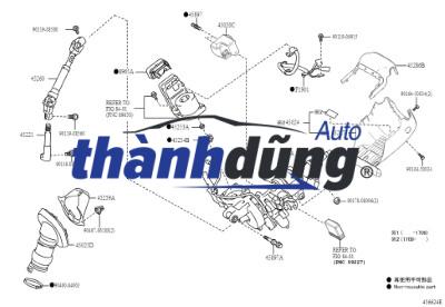 KHỚP NỐI TRỤC LÁI NISSAN NAVARA D23 2020 | 480805KE2A - Ảnh 3